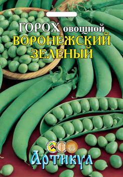 

Семена овощей Артикул Горох овощной Воронежский зеленый 8 г