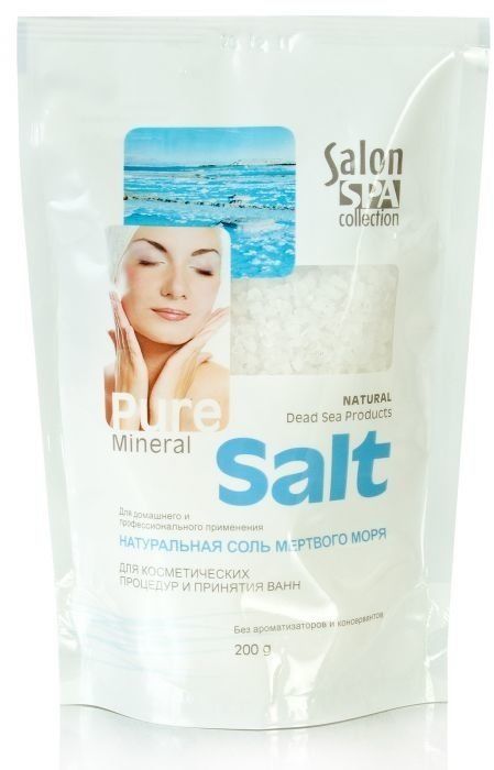 

Натуральная соль мертвого моря Dead Sea SALON PROFESSIONAL 200 мл, Белый