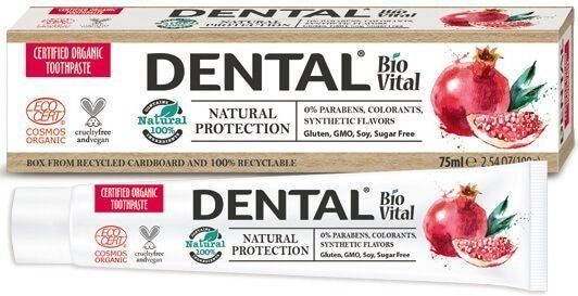 фото Зубная паста "натуральная защита" natural protection dental bio vital deba, 75 мл
