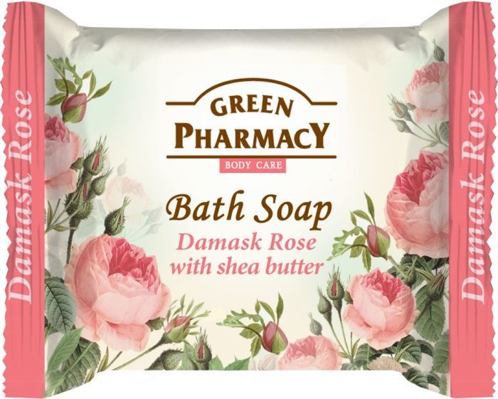 Купить Туалетное мыло Green Pharmacy Дамасская роза с маслом Ши 100 г