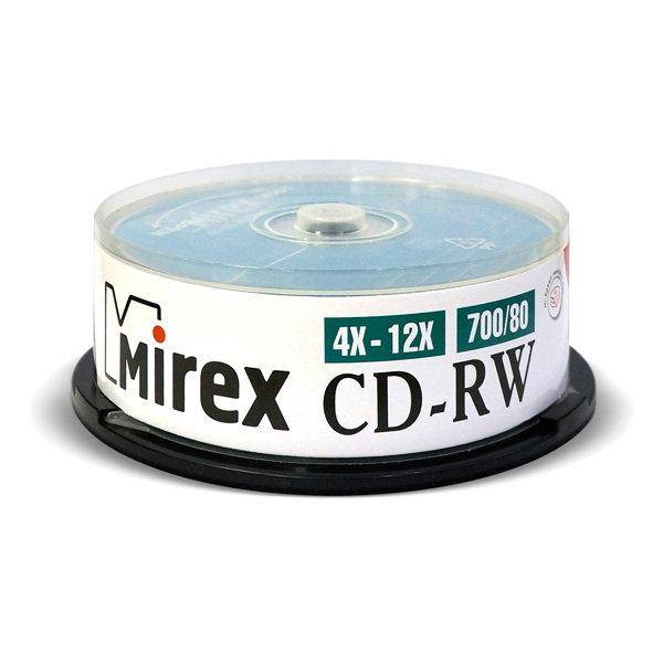 фото Диск mirex 700mb 12х cake box 25 шт