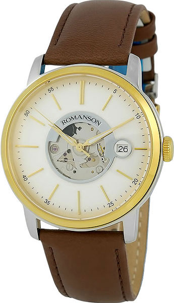 фото Наручные часы механические мужские romanson tl8222omc