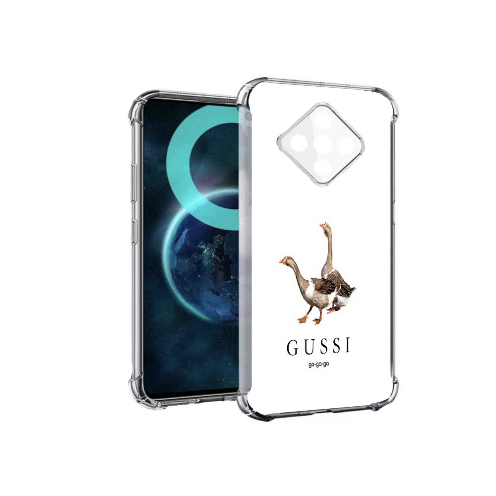 

Чехол MyPads Гусси бренд для Infinix Zero 8, Прозрачный, Tocco
