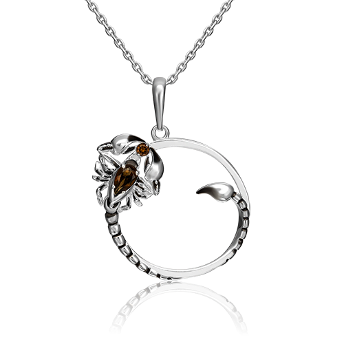 

Подвеска из серебра с кварцем/эмалью PLATINA jewelry 03-3185-00-202-0200-68, 03-3185-00-202-0200-68