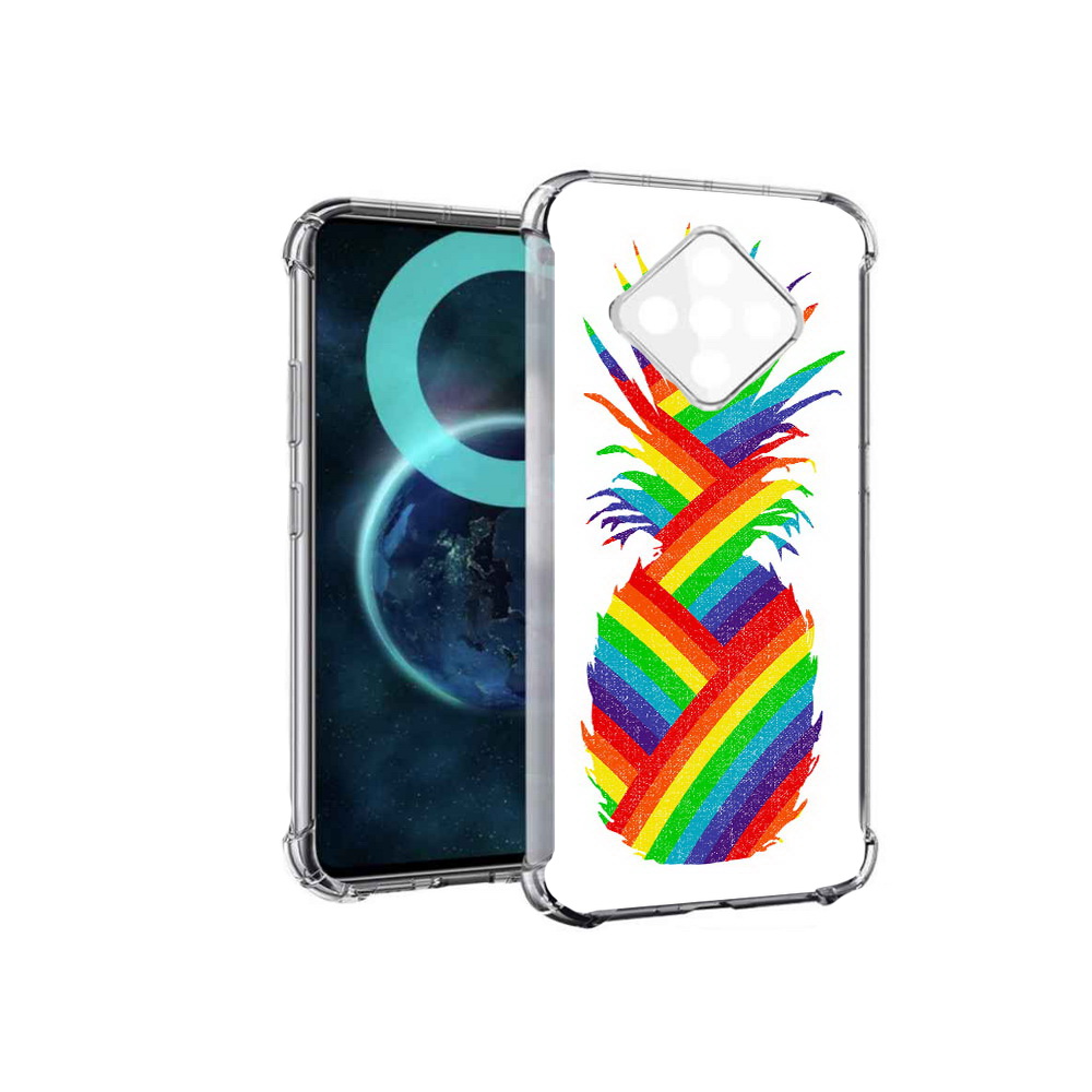 

Чехол MyPads радужный ананас для Infinix Zero 8, Прозрачный, Tocco