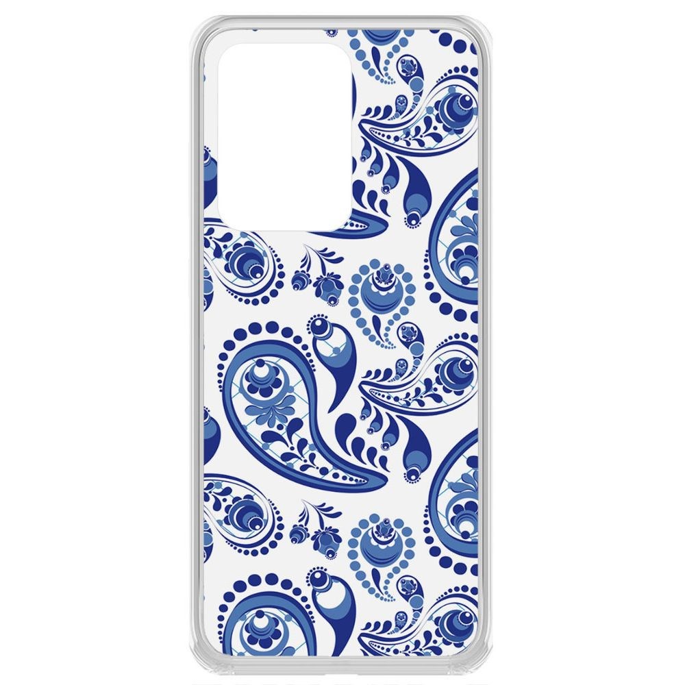 

Чехол-накладка Krutoff Clear Case Гжель для Samsung Galaxy S20 Ultra (G988)