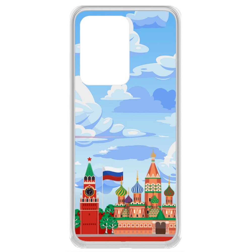 

Чехол-накладка Krutoff Clear Case Красная Площадь для Samsung Galaxy S20 Ultra (G988)