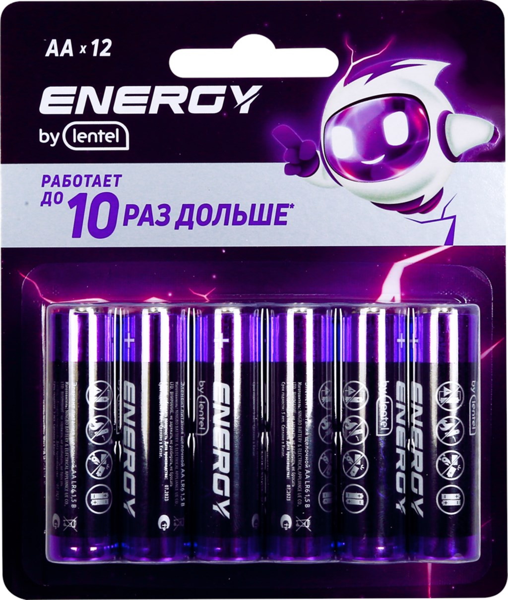 Батарейки Lentel Alkaline battery AA LR6-12B 12 шт