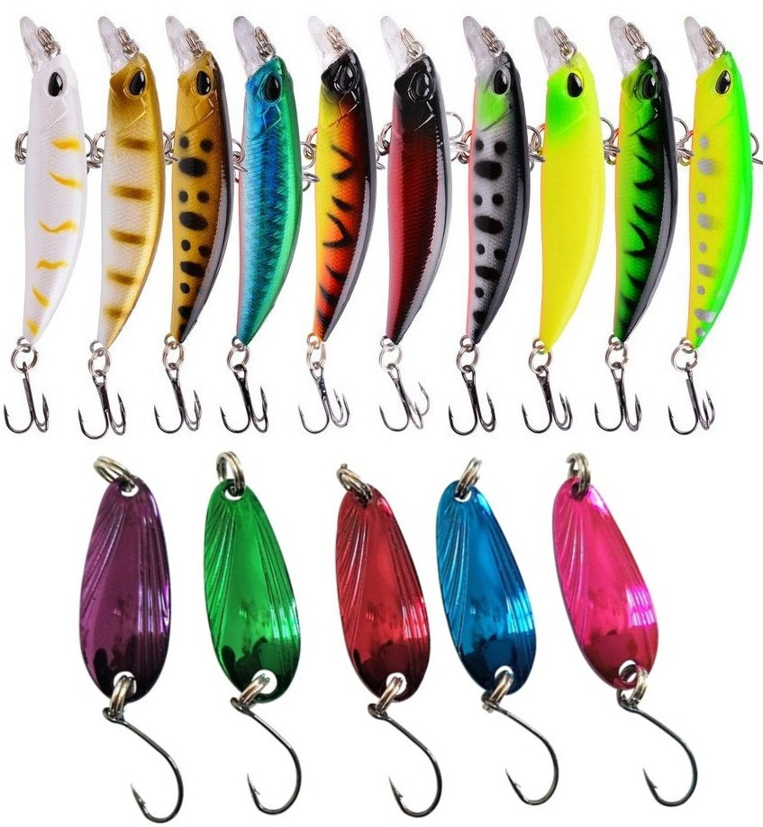 

Форелевый набор. Воблеры и блесны. 15 штук. Lucky Fish. KIT3731, KIT3731