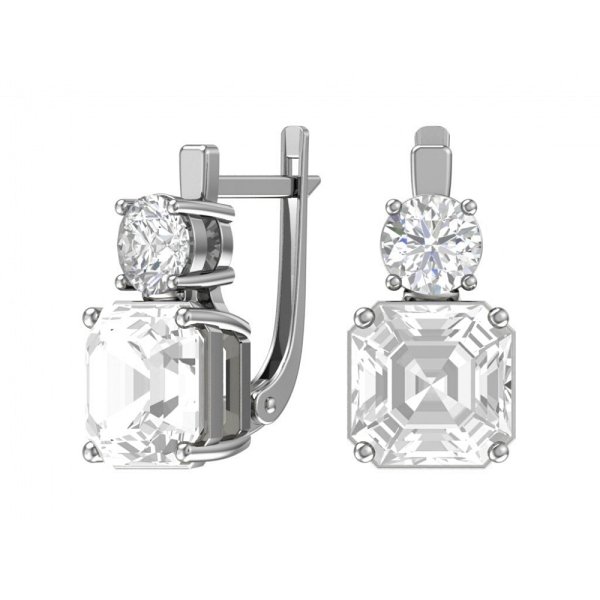 

Серьги из серебра TEO MAORI 82101004-00775, фианит, 82101004-00775