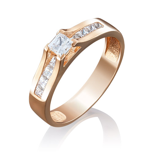 

Кольцо из красного золота с бриллиантом р. 19 PLATINA jewelry 01-4943-00-101-1110-30, 01-4943-00-101-1110-30