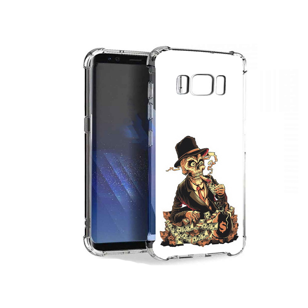 

Чехол MyPads Tocco для Samsung Galaxy S8+ нарисованный череп с сигаретой, Tocco