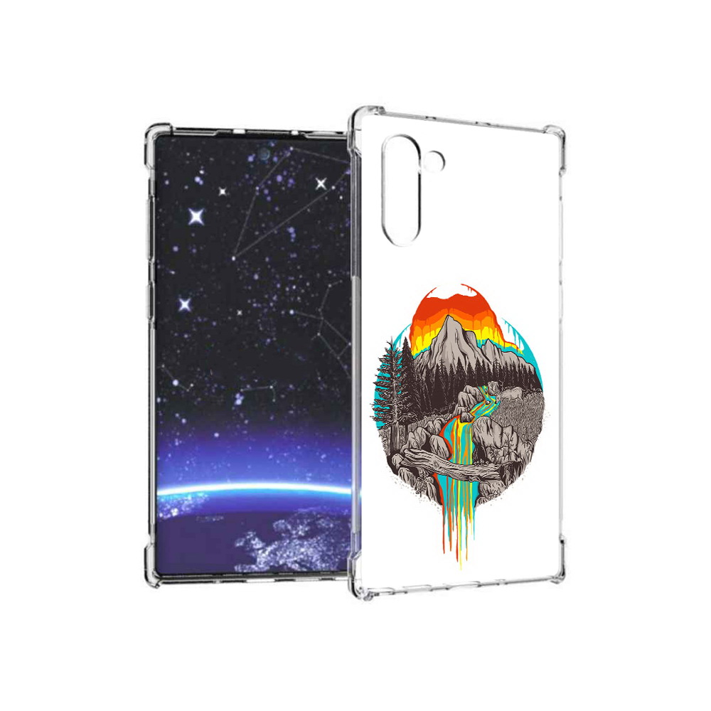 

Чехол MyPads Tocco для Samsung Galaxy Note 10 Радужный водопад (PT135782.511.144), Прозрачный, Tocco