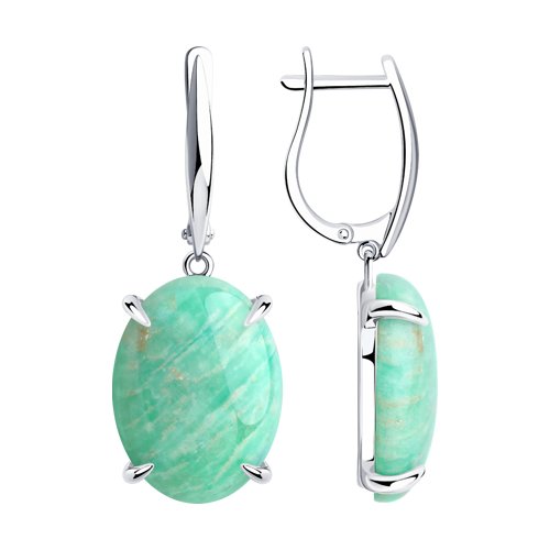 

Серьги из серебра TEO MAORI 883020136, амазонит, 883020136