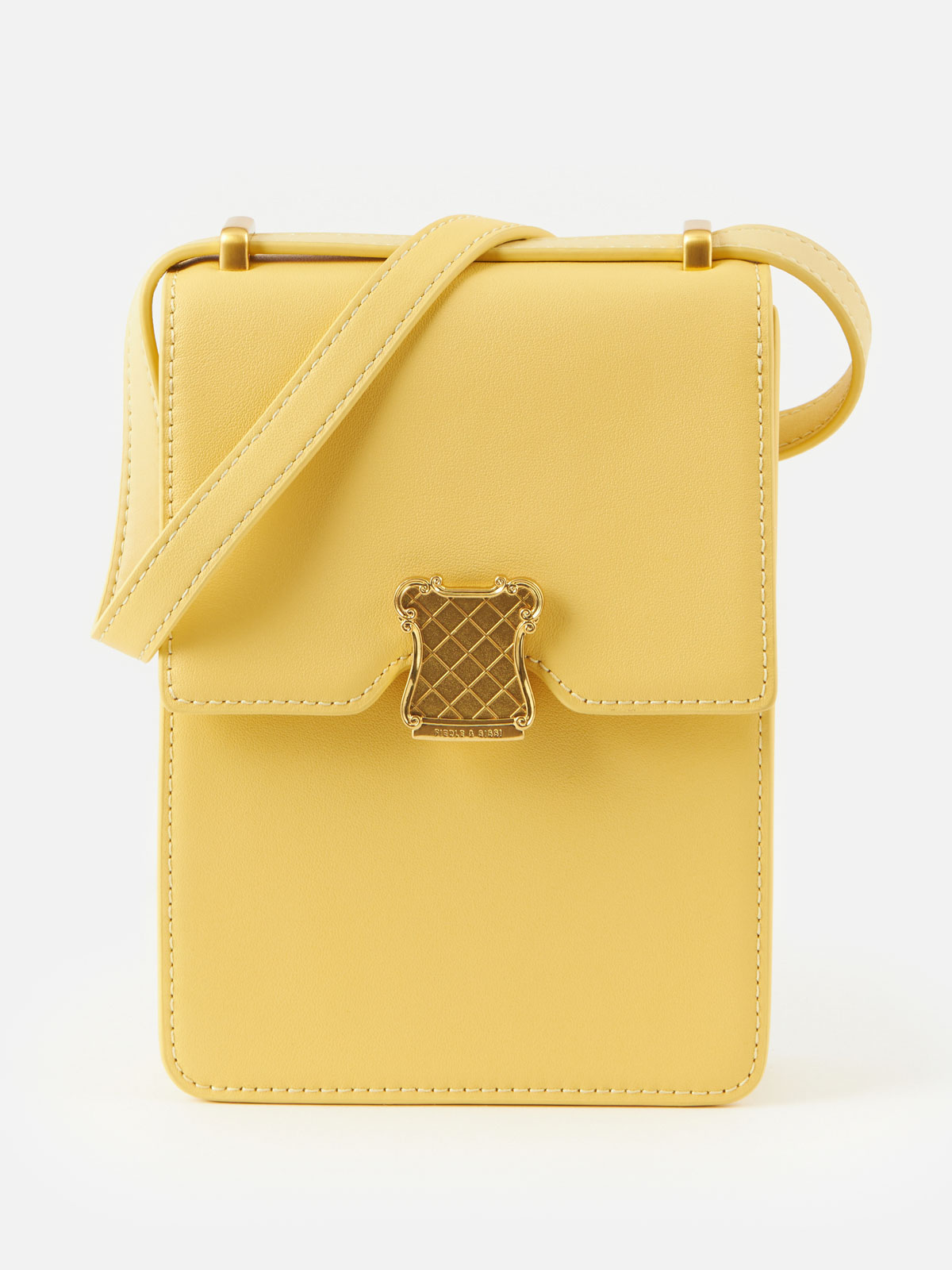 Сумка женская Fiedle & Sissi, из натуральной кожи, кросс-боди, CS6417, Yellow-желтая