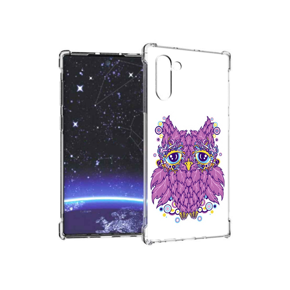 

Чехол MyPads Tocco для Samsung Galaxy Note 10 Розовая сова (PT135782.511.147), Прозрачный, Tocco