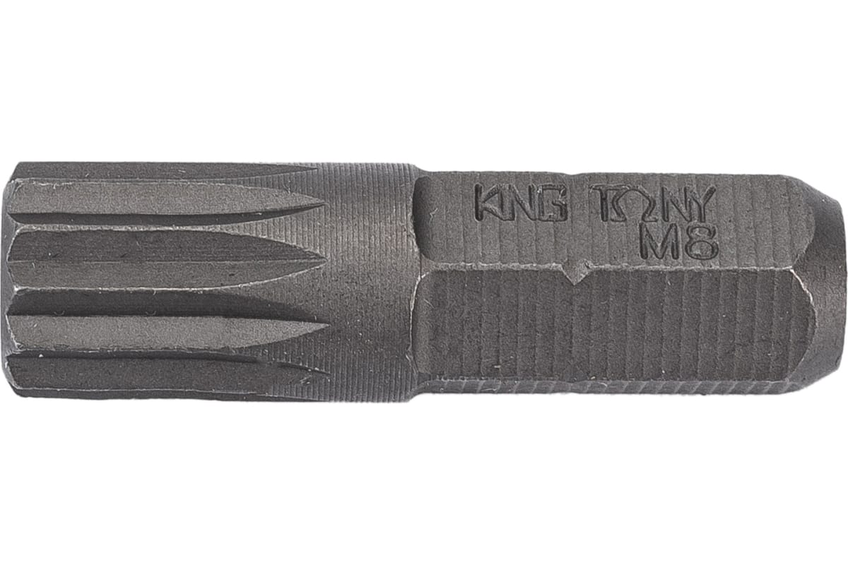 

KING TONY 102508M KING TONY Вставка бита торцевая 1/4 , Spline, М8, L = 25 мм 20шт