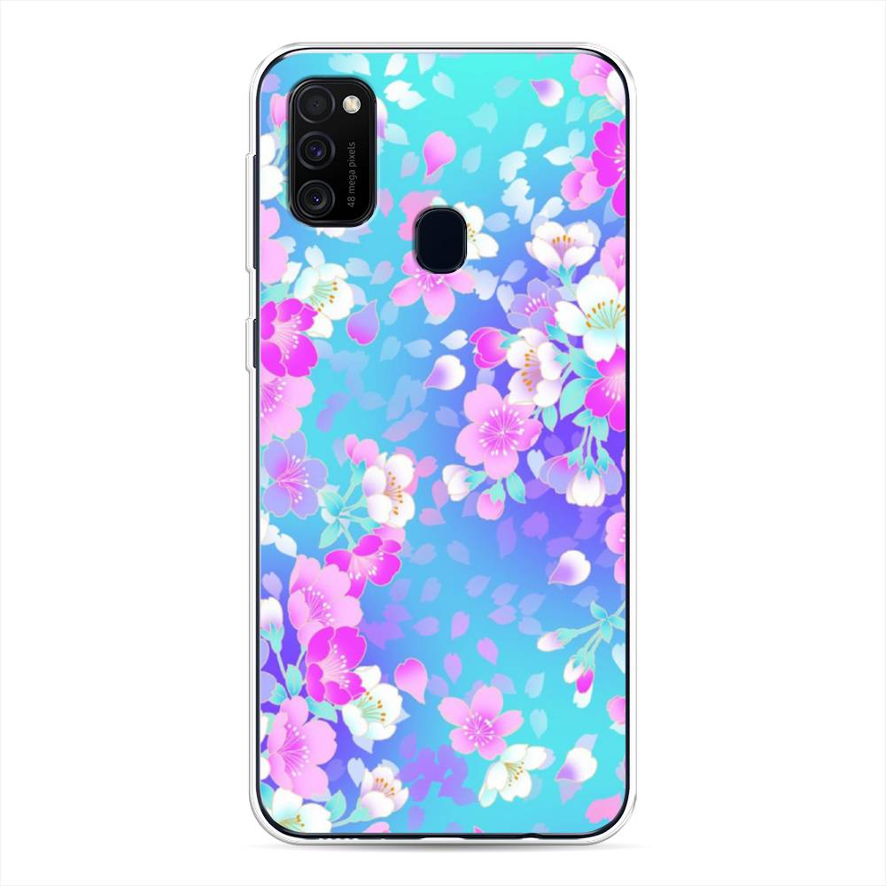 

Чехол Awog на Samsung Galaxy M30s/M21 "Яблоневые цветы", Разноцветный, 29850-8