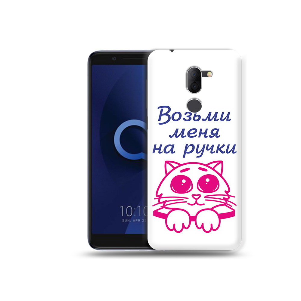 

Чехол MyPads Tocco для Alcatel 3X мяу (PT112114.674.491), Прозрачный, Tocco