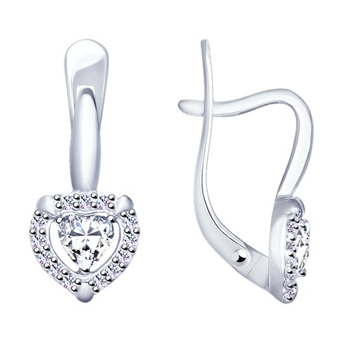 

Серьги из серебра TEO MAORI 889020102, кристалл ювелирный, 889020102