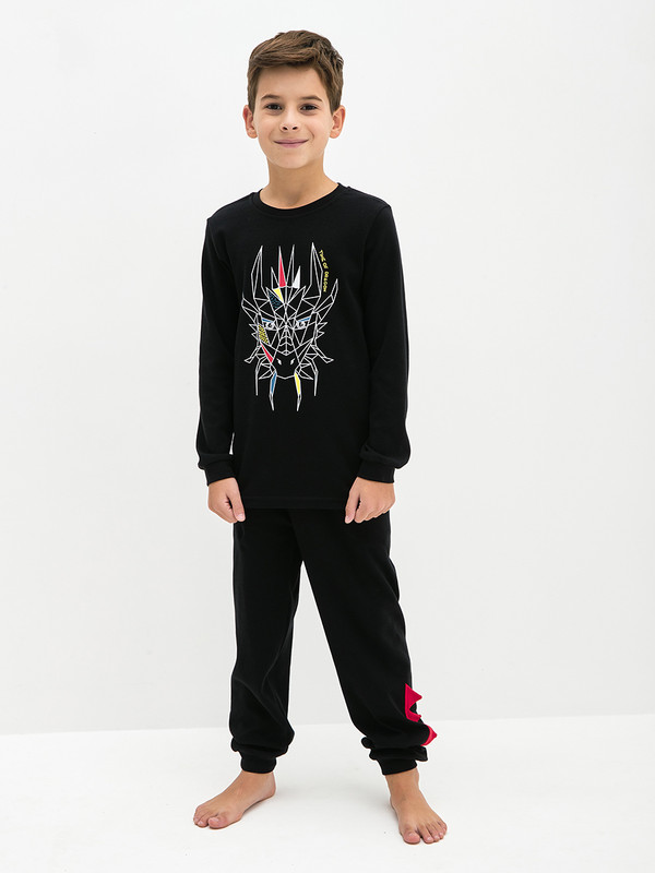 

Пижама детская KOGANKIDS 552-814-00, чёрный, 146, Черный, 552-814-00