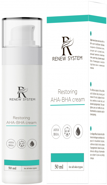 Купить Крем Renew System Restoring AHA-BHA Cream Восстанавливающий с AHA и BHA-Кислотами, 50 мл