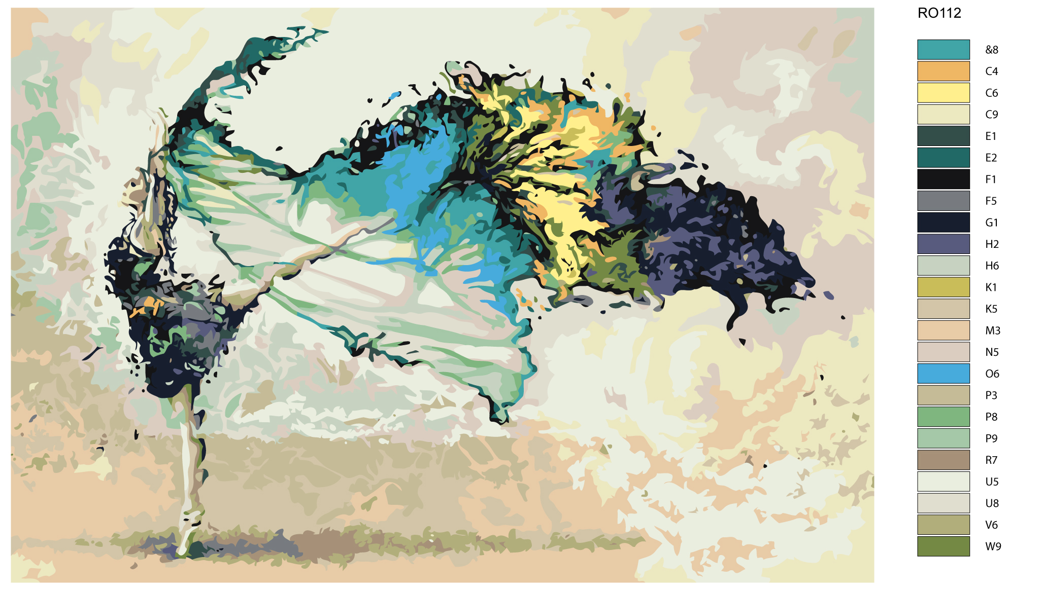 

Картина по номерам, Живопись по номерам, 80 x 120, RO112, RO112