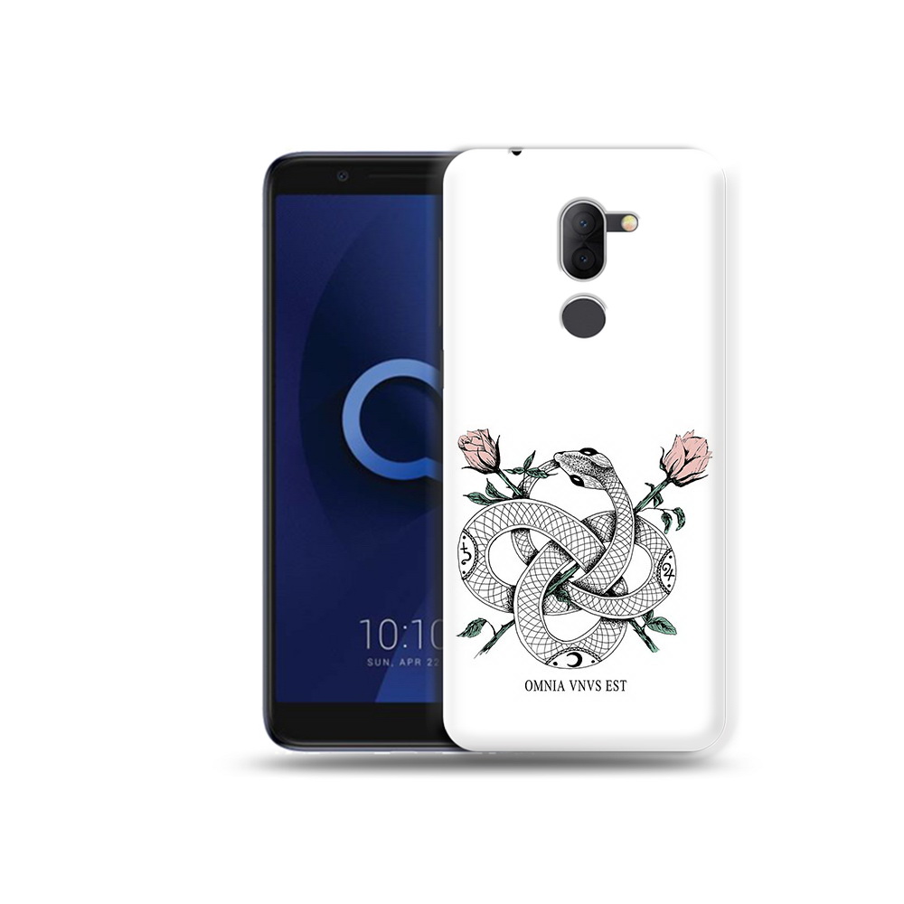 

Чехол MyPads Tocco для Alcatel 3X нарисованная змея абстракция (PT112114.674.502), Прозрачный, Tocco