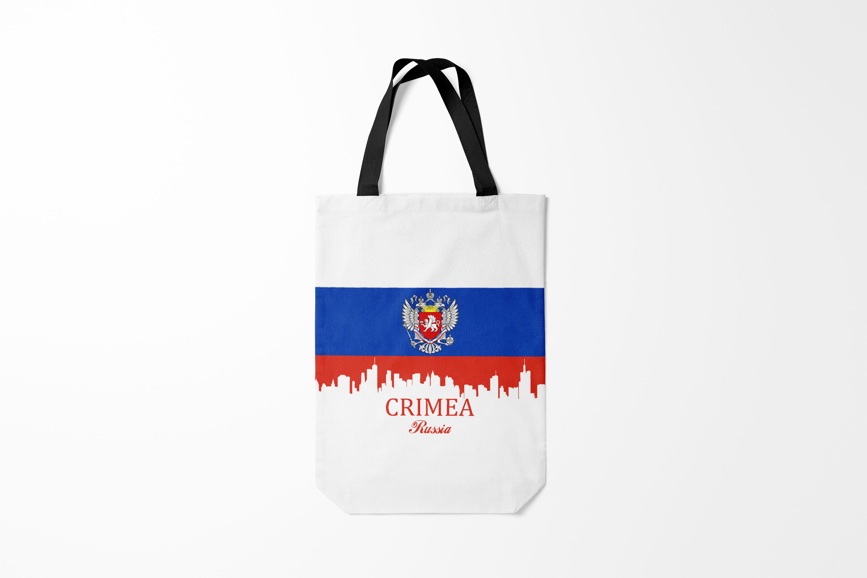 

Сумка шoппер унисекс Burnettie Крым Crimea, белый, Крым Crimea