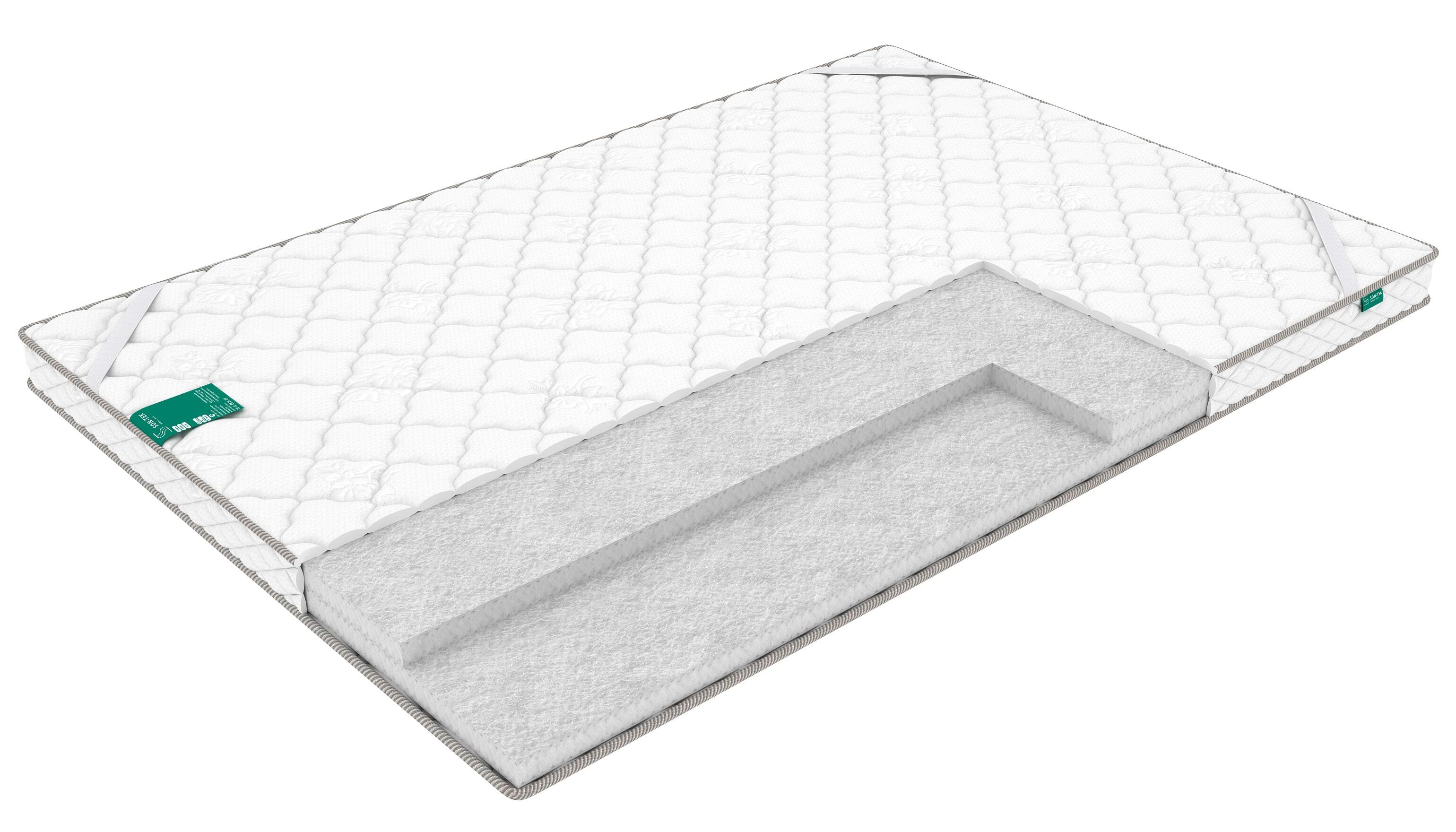 

Топпер-наматрасник на диван, на матрас Sleeptek Strutto 6/brdlux1482371 165х195, Белый, Strutto 6