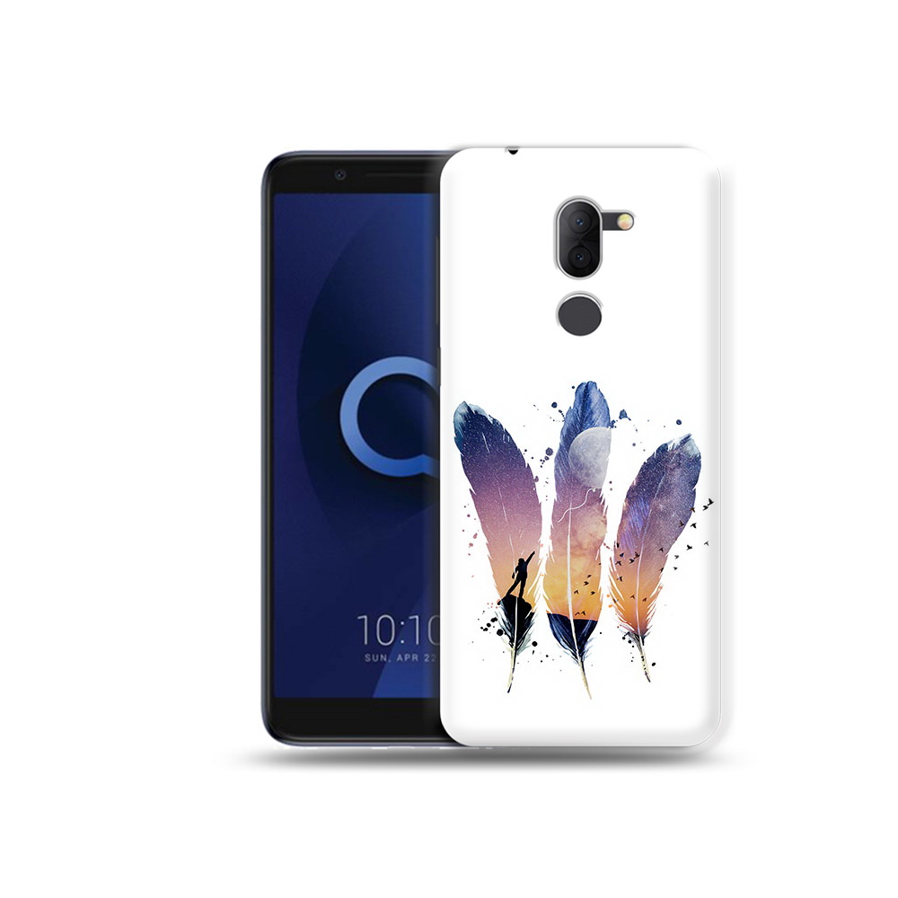 

Чехол MyPads Tocco для Alcatel 3X небесные перья (PT112114.674.519), Прозрачный, Tocco