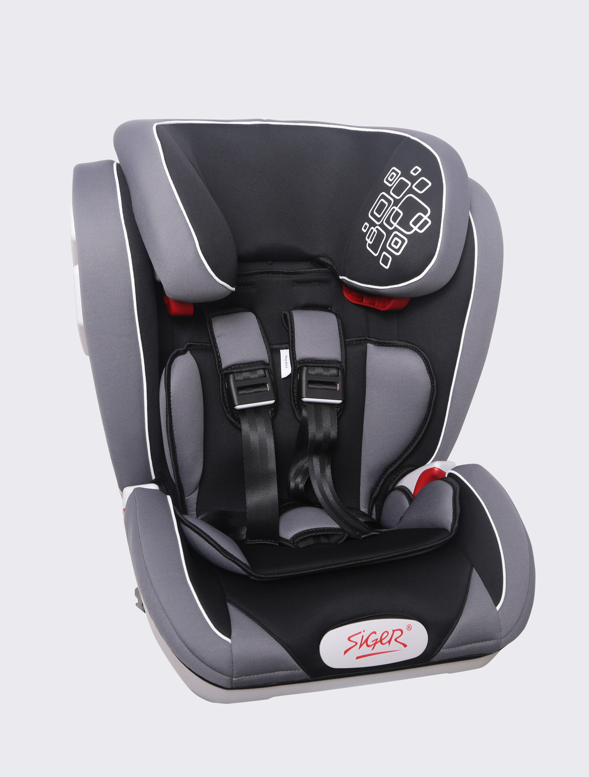 Автокресло детское 9-36 кг Siger Индиго (8 месяцев-12 лет) isofix черное автокресло для животных 40 30 25 см черное