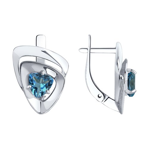 

Серьги из серебра TEO MAORI 892022355, топаз, 892022355