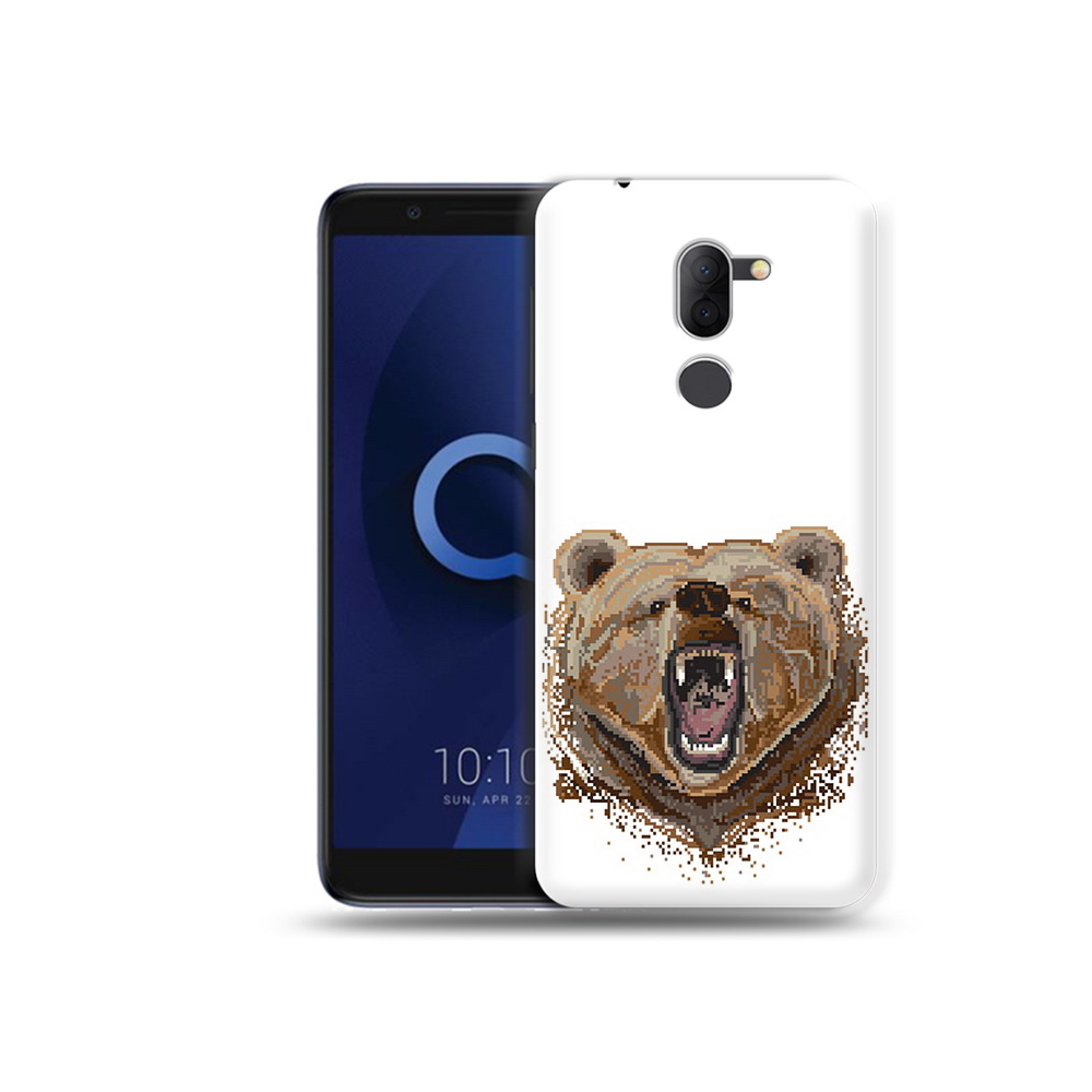 

Чехол MyPads Tocco для Alcatel 3X пиксельный медведь (PT112114.674.539), Прозрачный, Tocco