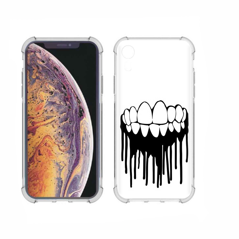

Чехол MyPads Tocco для Apple iPhone XR зубы, Прозрачный, Tocco