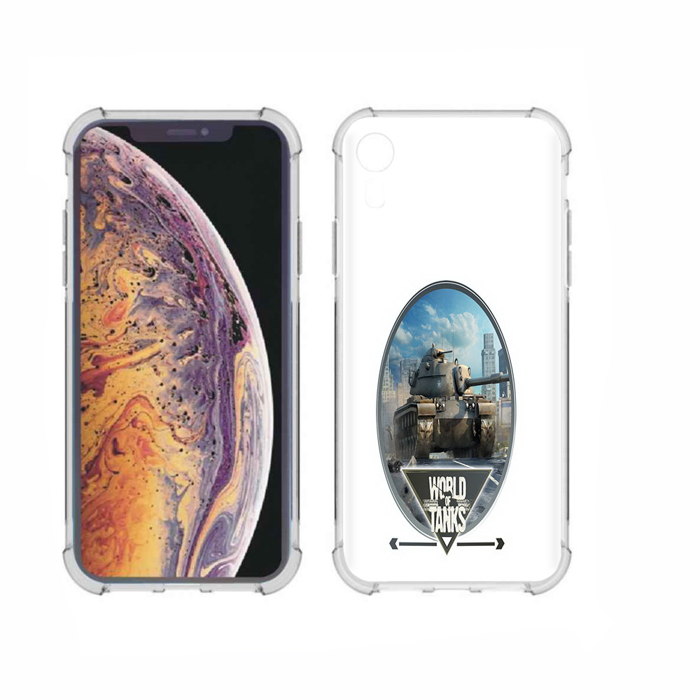 

Чехол MyPads Tocco для Apple iPhone XR игра с танками, Прозрачный, Tocco