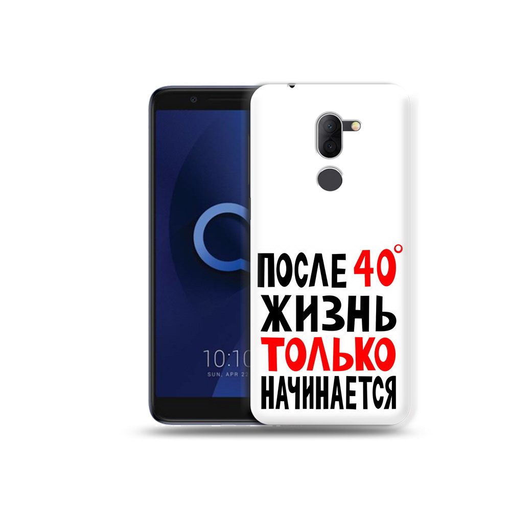 

Чехол MyPads Tocco для Alcatel 3X после 40 жизнь начинается (PT112114.674.553), Прозрачный, Tocco