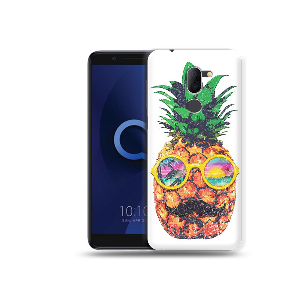 

Чехол MyPads Tocco для Alcatel 3X прикольный ананас с лицом (PT112114.674.556), Прозрачный, Tocco