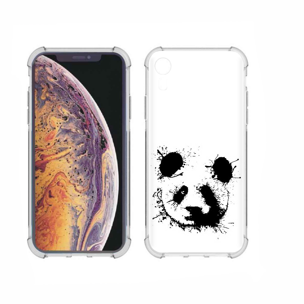 

Чехол MyPads Tocco для Apple iPhone XR клякса-панда, Прозрачный, Tocco