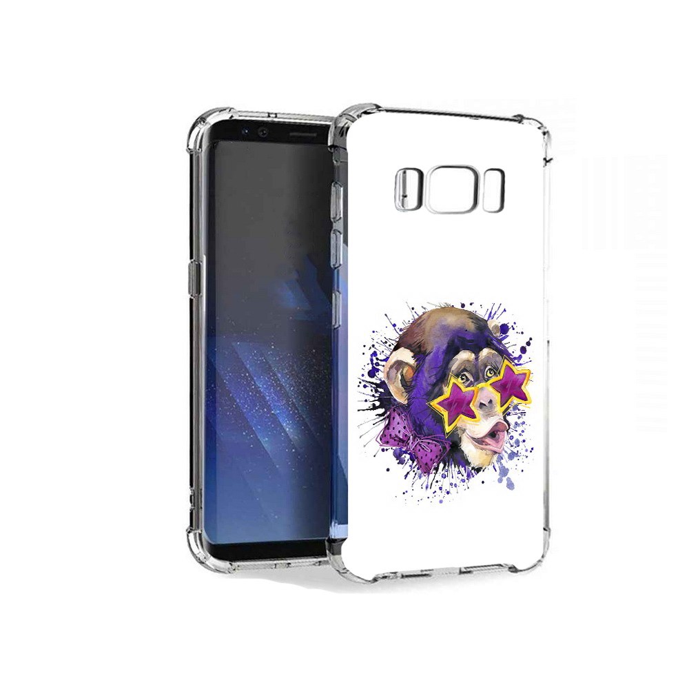 

Чехол MyPads Tocco для Samsung Galaxy S8+ обезьяна в очках, Tocco