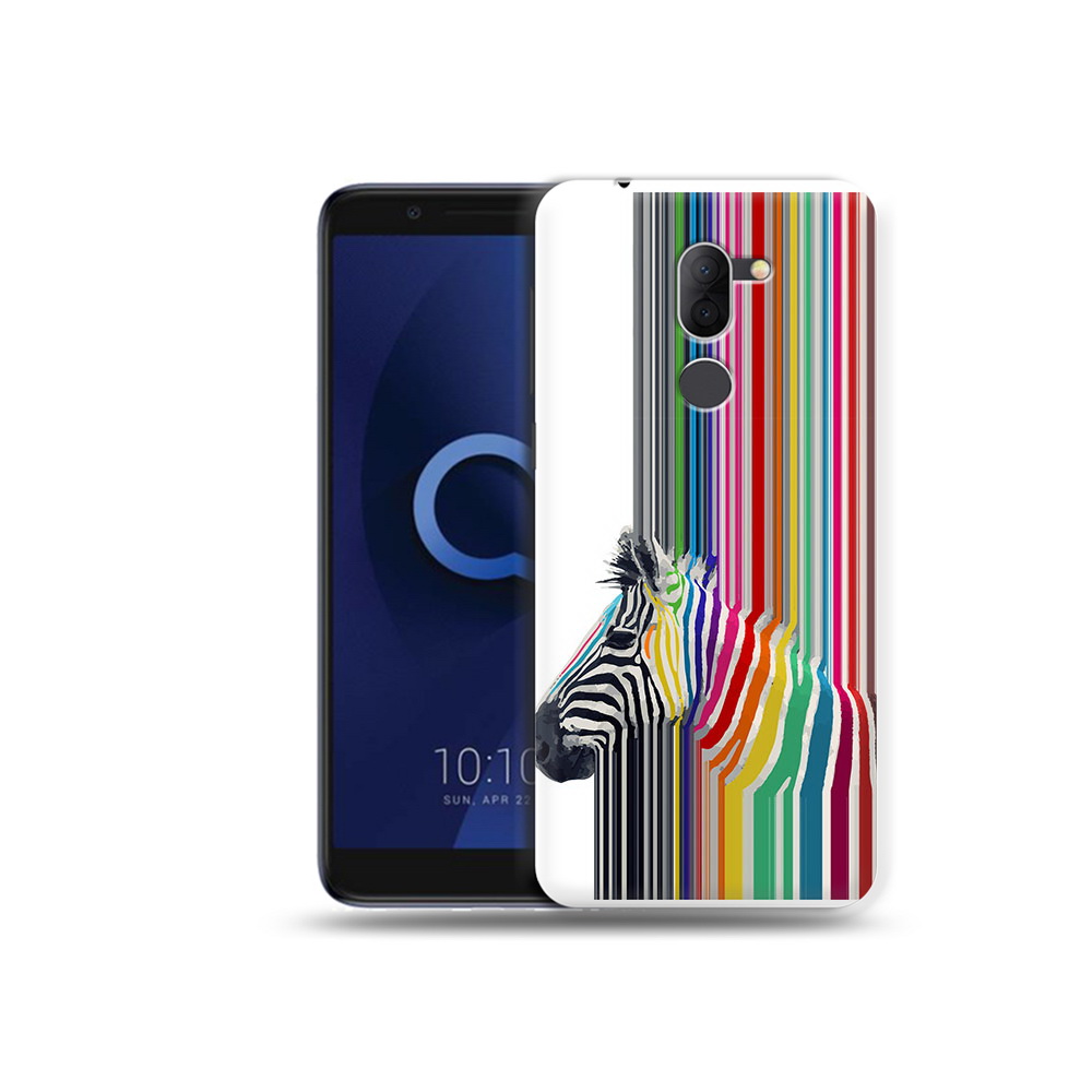 

Чехол MyPads Tocco для Alcatel 3X радужная зебра (PT112114.674.565), Прозрачный, Tocco