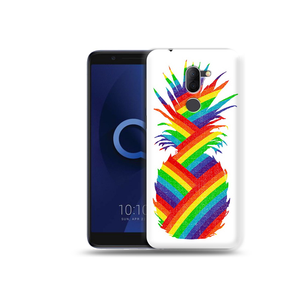 

Чехол MyPads Tocco для Alcatel 3X радужный ананас (PT112114.674.566), Прозрачный, Tocco