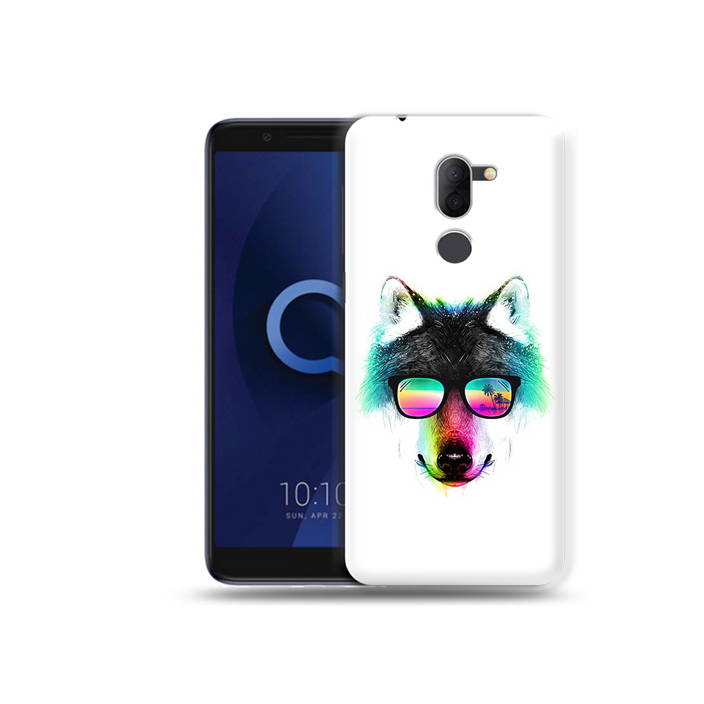 

Чехол MyPads Tocco для Alcatel 3X радужный волк (PT112114.674.567), Прозрачный, Tocco
