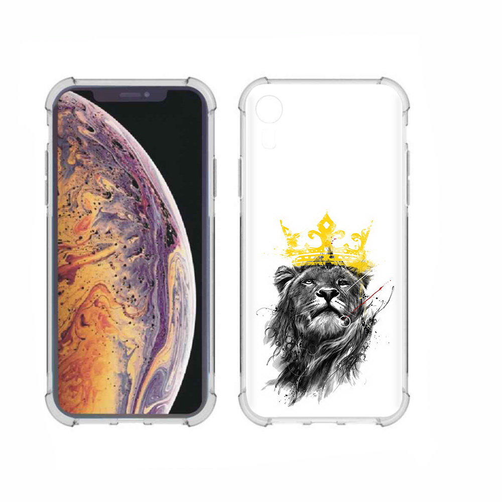 

Чехол MyPads Tocco для Apple iPhone XR король-лев, Прозрачный, Tocco