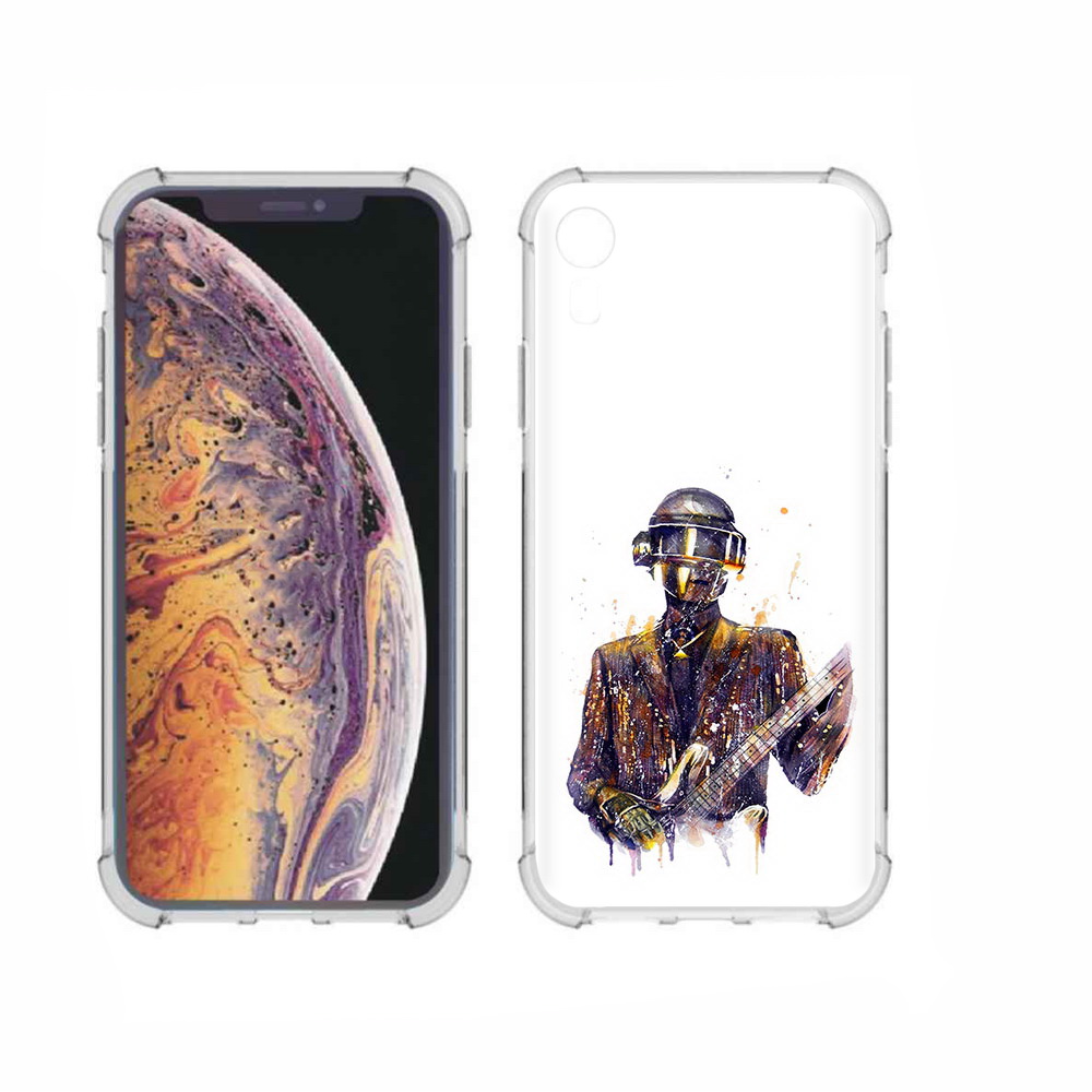 

Чехол MyPads Tocco для Apple iPhone XR космо-гитарист, Прозрачный, Tocco