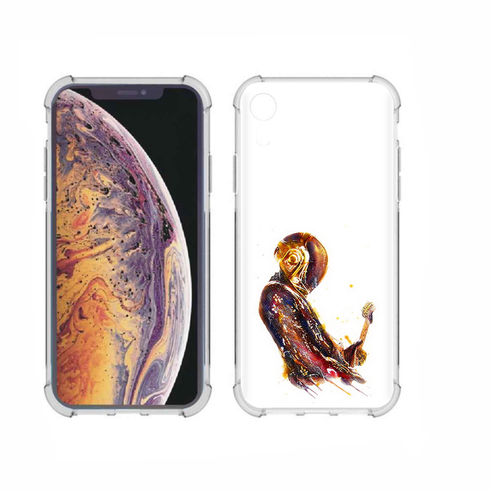 

Чехол MyPads Tocco для Apple iPhone XR космо-музыкант, Прозрачный, Tocco