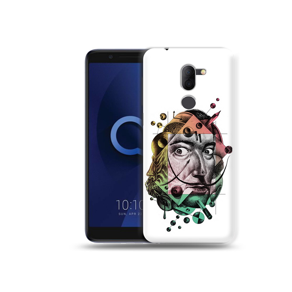 

Чехол MyPads Tocco для Alcatel 3X разноцветное лицо абстракция (PT112114.674.570), Прозрачный, Tocco