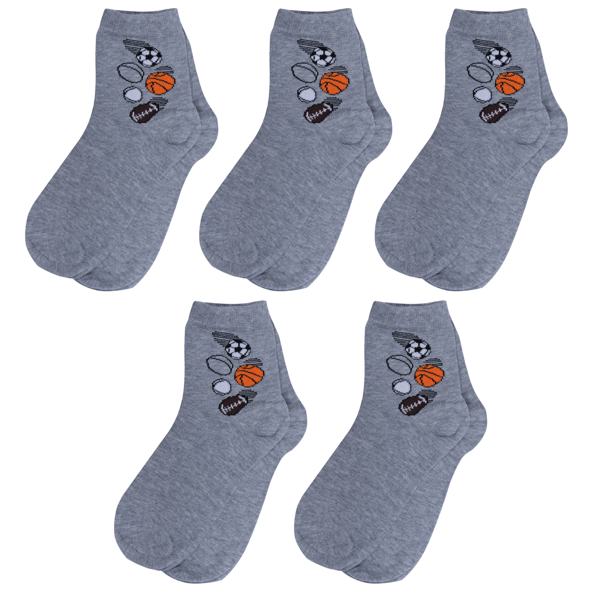 

Носки детские Rusocks 5-Д-31348 цв. серый; белый; оранжевый р. 18-20, 5-Д-31348
