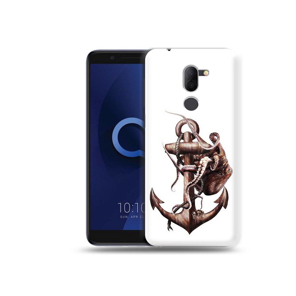 

Чехол MyPads Tocco для Alcatel 3X ржавый якорь (PT112114.674.579), Прозрачный, Tocco