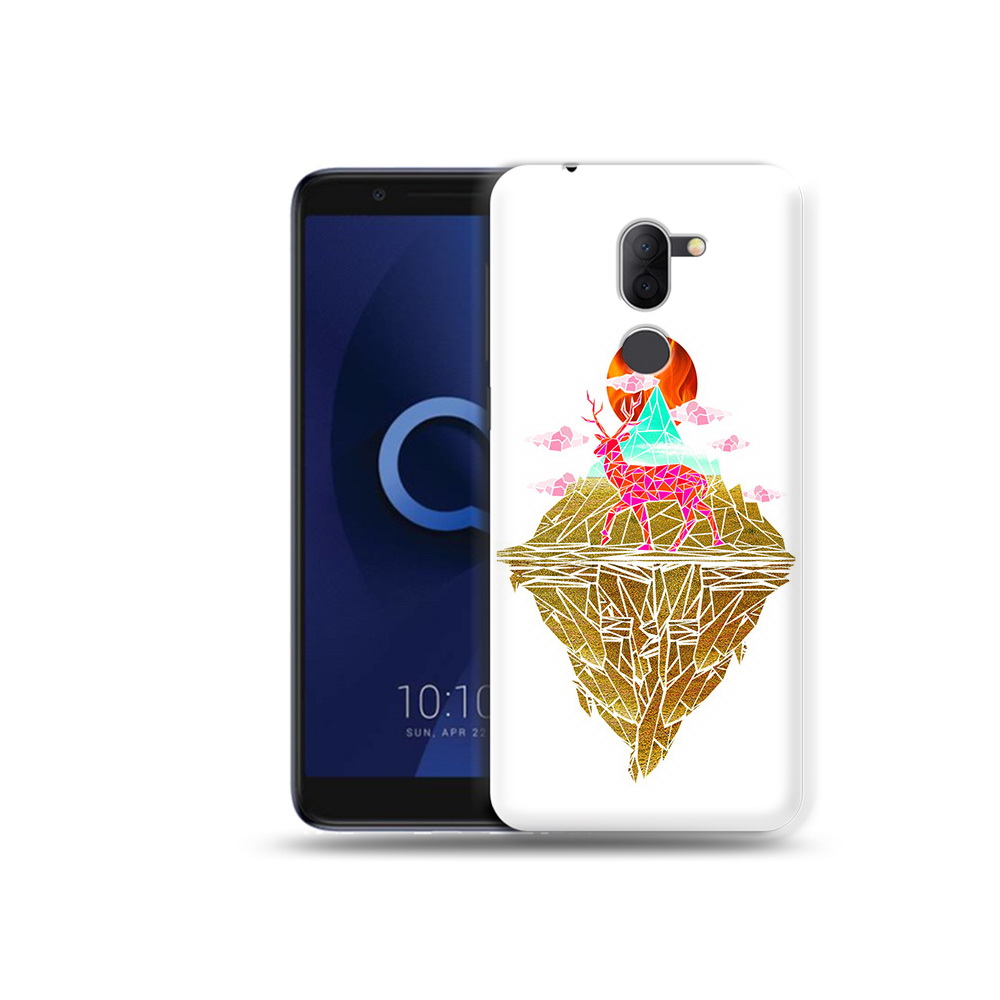 

Чехол MyPads Tocco для Alcatel 3X розовый олень абстракция (PT112114.674.586), Прозрачный, Tocco